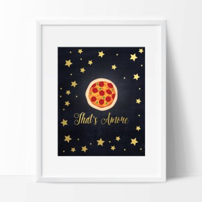 pizza amore print